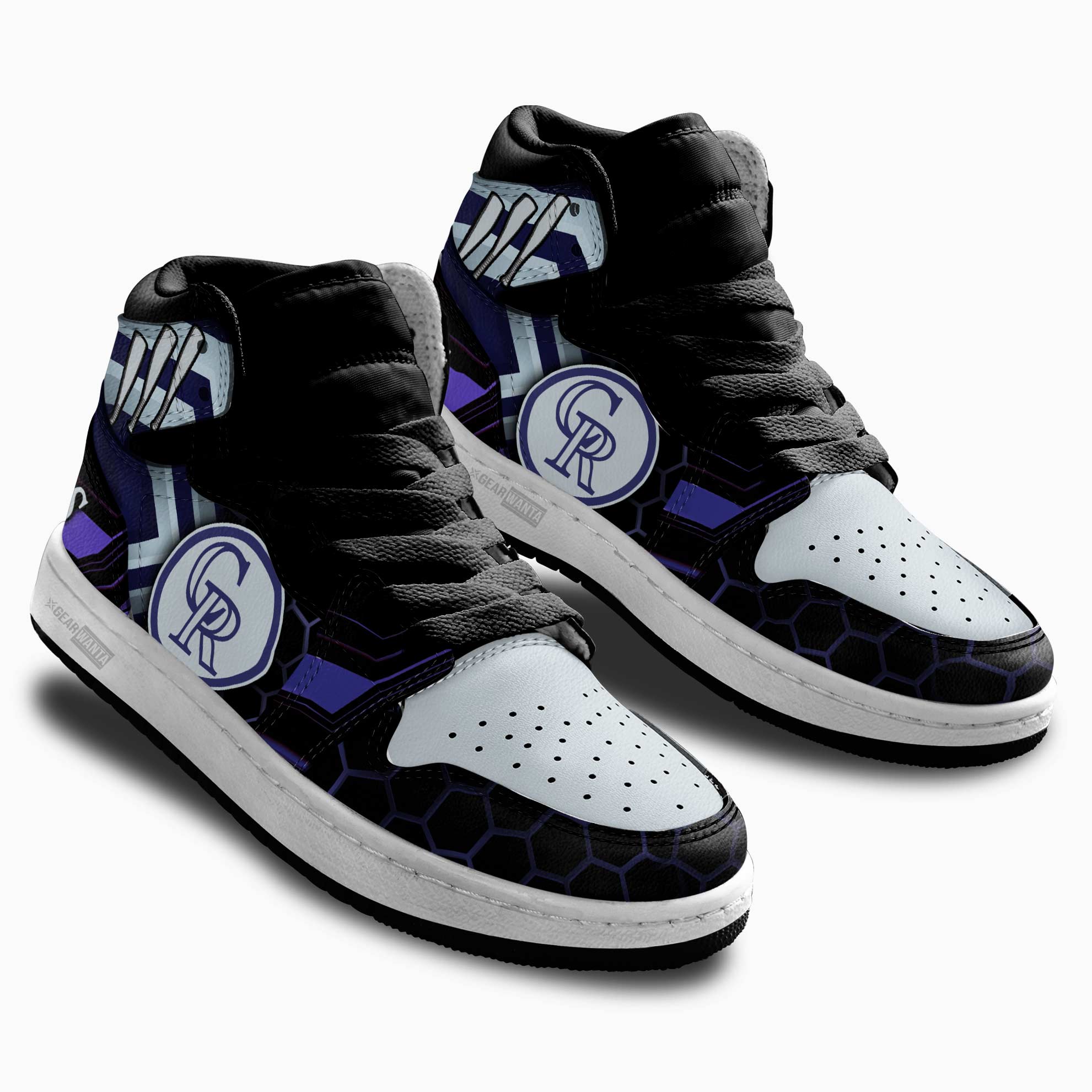 Colorado Rockies Kid Sneakers For Kids, Air Jordan Hightop