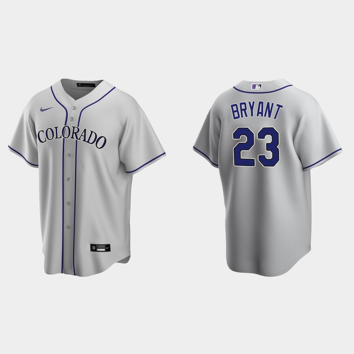 Colorado Rockies Kris Bryant Road Jersey - Gray