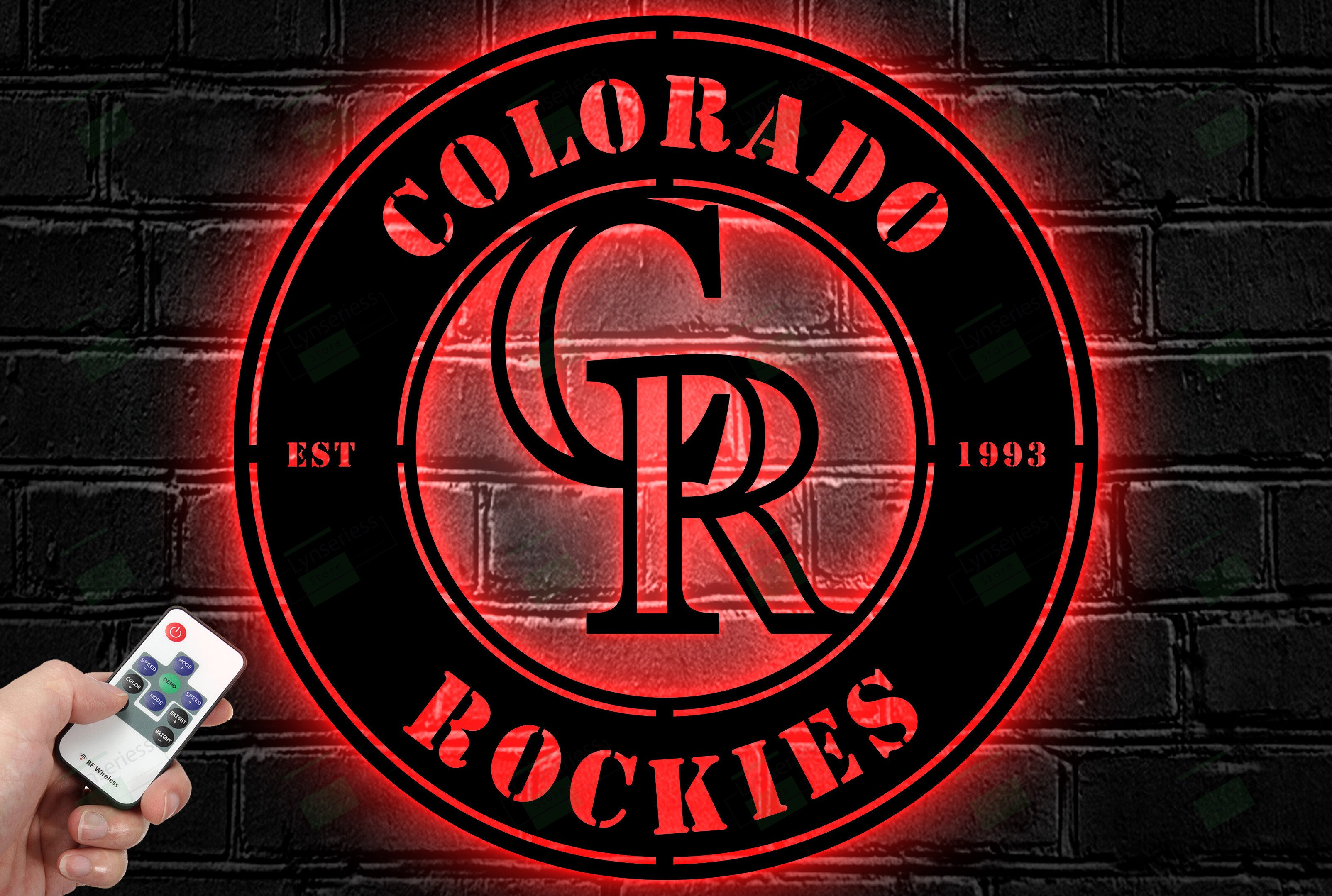 Colorado Rockies Metal Sign – Led Light Sign MLB