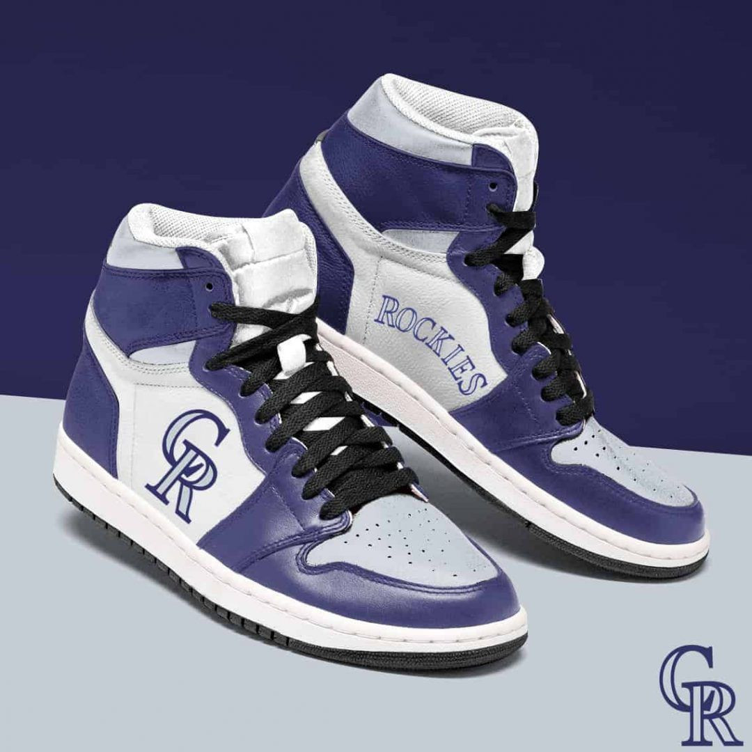Colorado Rockies MLB Team Sneakers Gift For Fans High Top Air Jordan Sneaker, Air Jordan Hightop