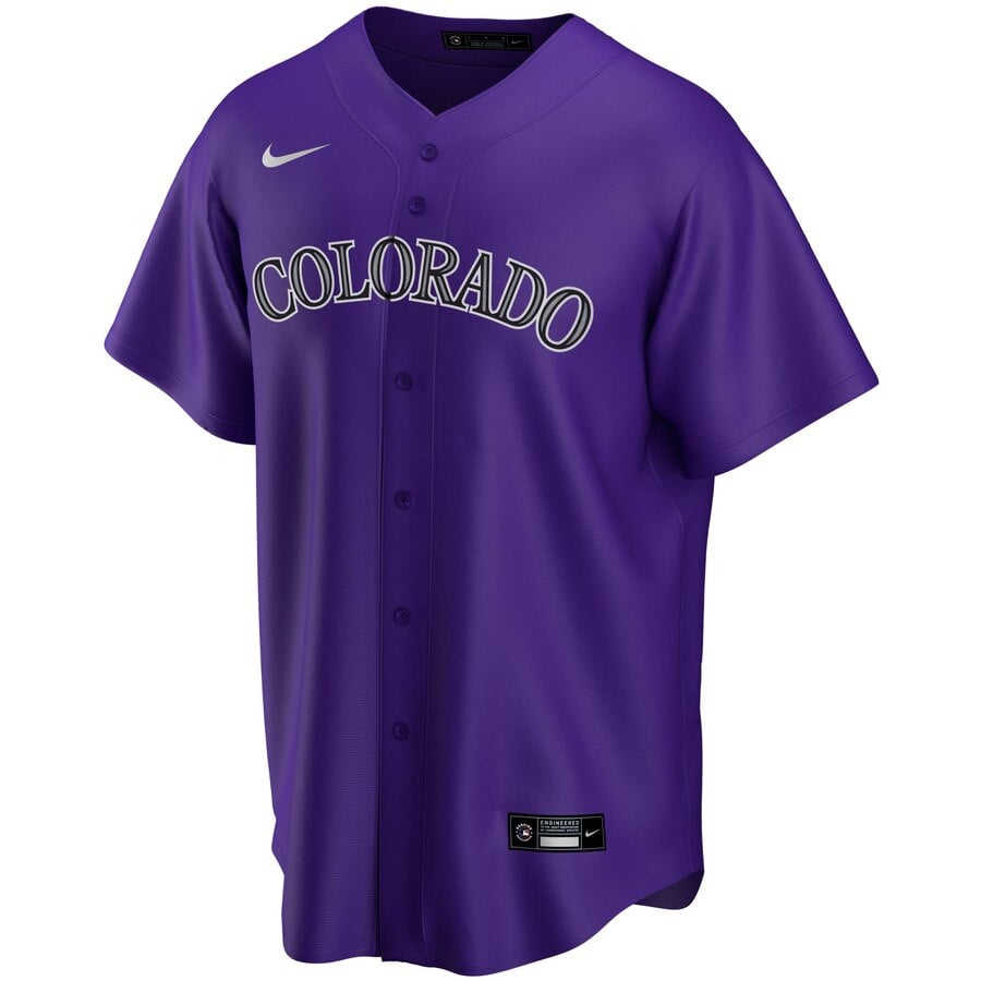 Colorado Rockies Nike Alternate 2020  Team Stitched Jersey – Purple