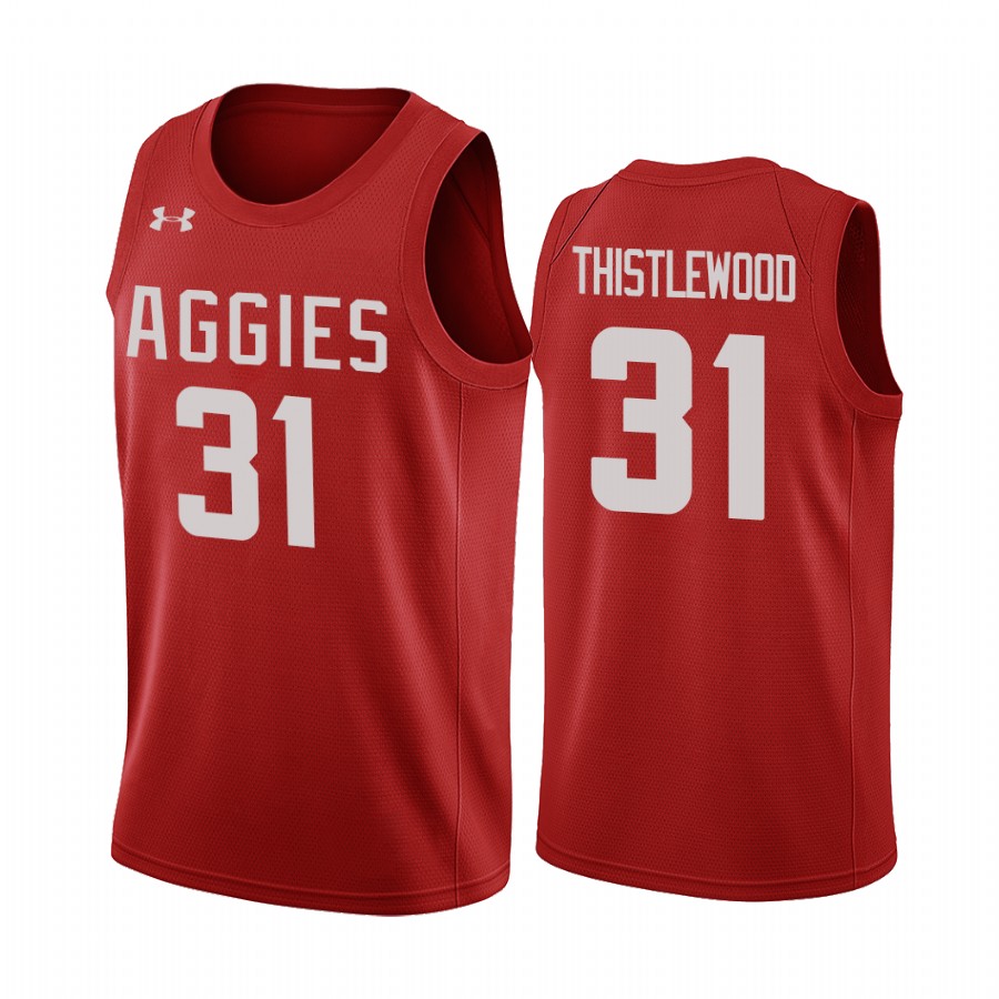 Colorado State Rams Adam Thistlewood Orange 2020-21 Aggies College Jersey