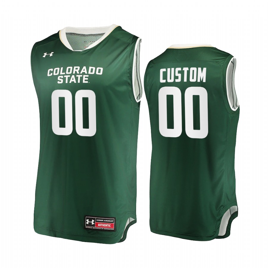 Colorado State Rams Custom Jersey 2021-22 College Green Uniform