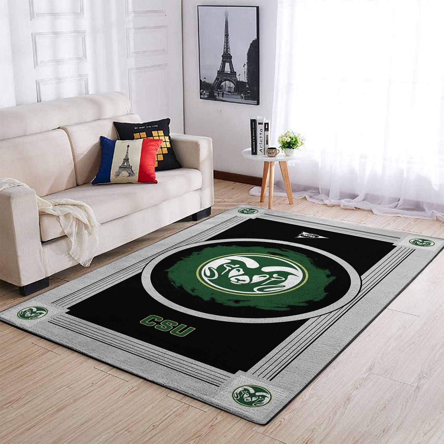 Colorado State Rams Living Room Area Rectangle Rug