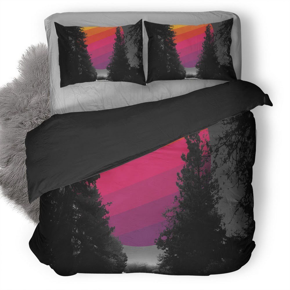 Colorful Adventure Road 3D Customized Duvet Cover Bedding Set