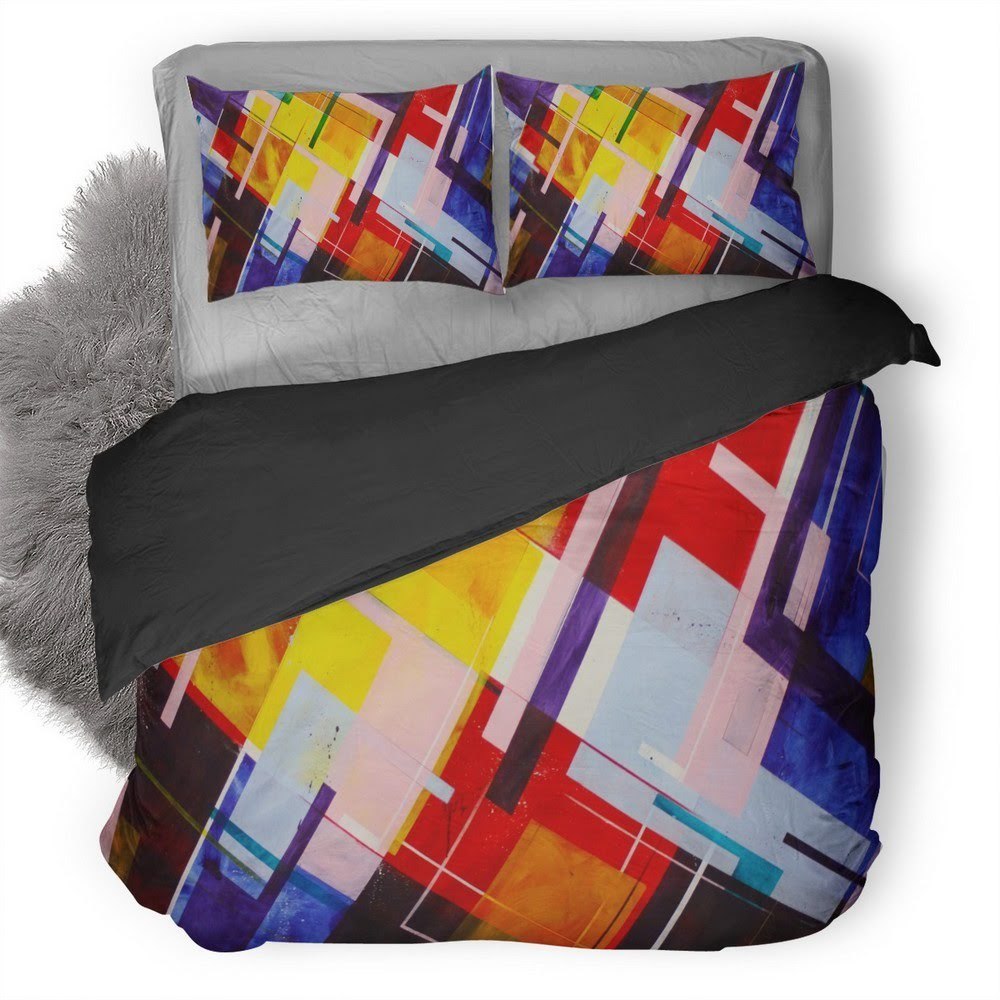 Colorful Lines 3D Customized Duvet Cover Bedding Set