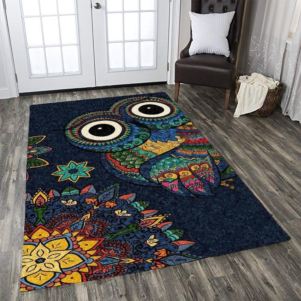 Colorful Owl Limited Edition Rectangle Rug