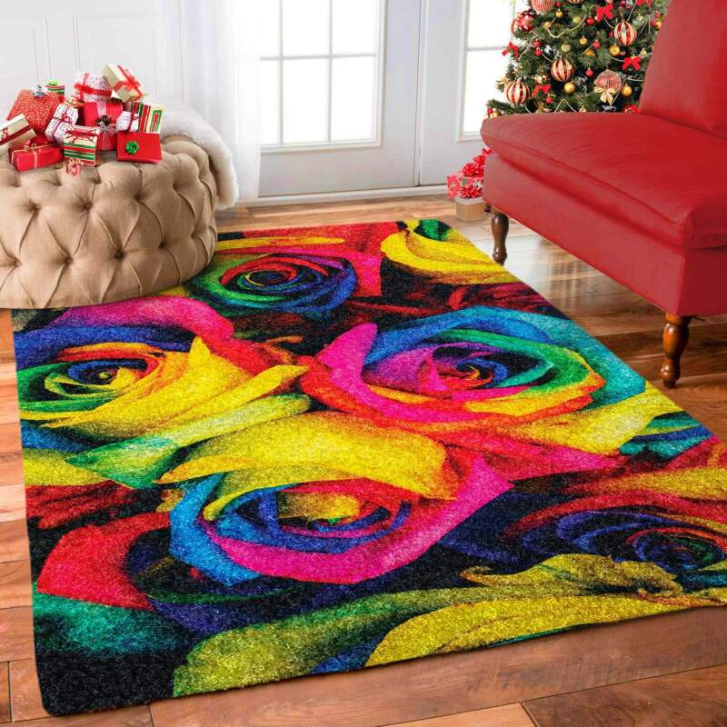 Colorful Rose Limited Edition Rectangle Rug