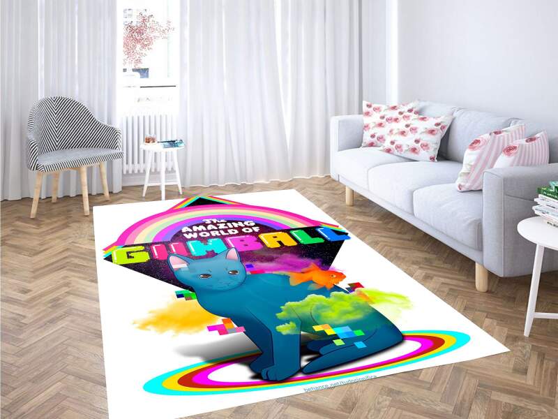 Colorful The Amazing World Of Gimball Carpet Rectangle Rug