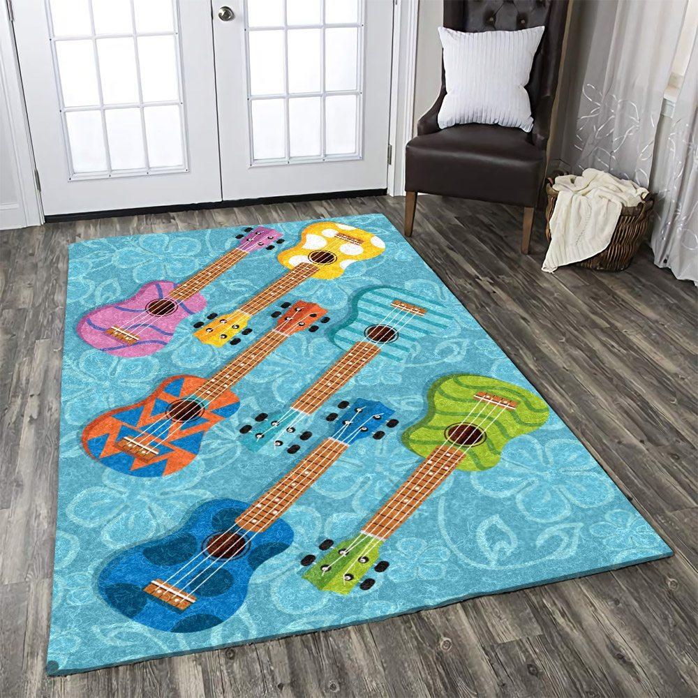 Colorful Ukulele Limited Edition Rectangle Rug