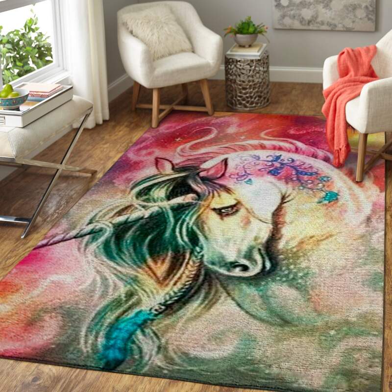 Colorful Unicorn Area Limited Edition Rectangle Rug
