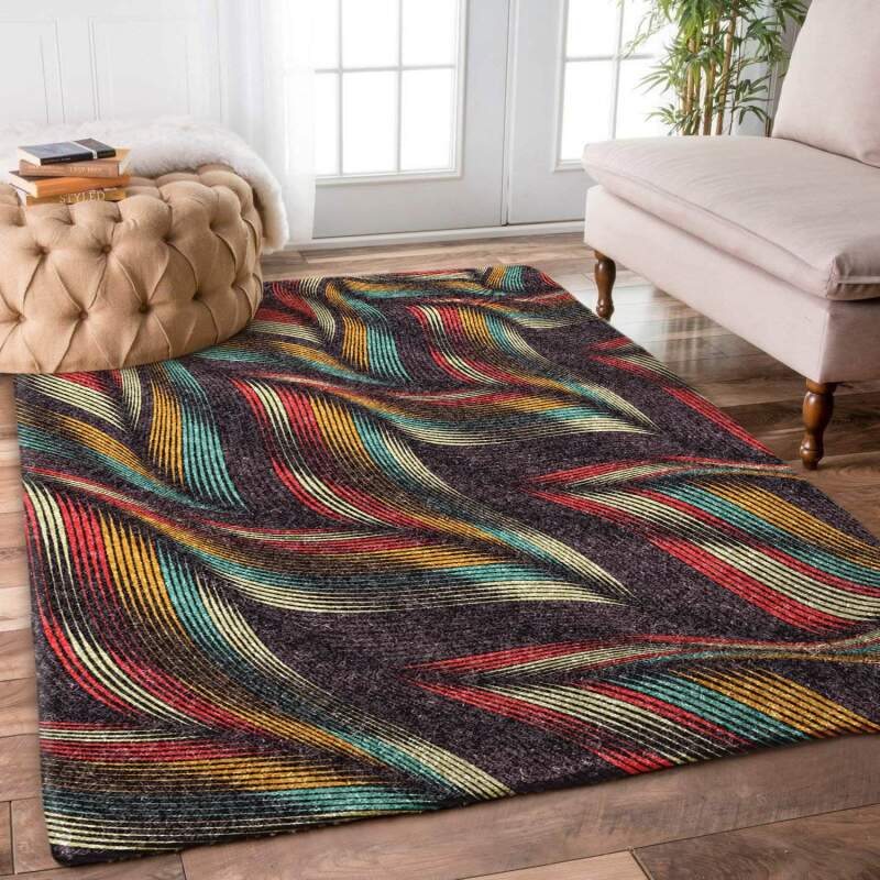 Colorful Waves Limited Edition Rectangle Rug