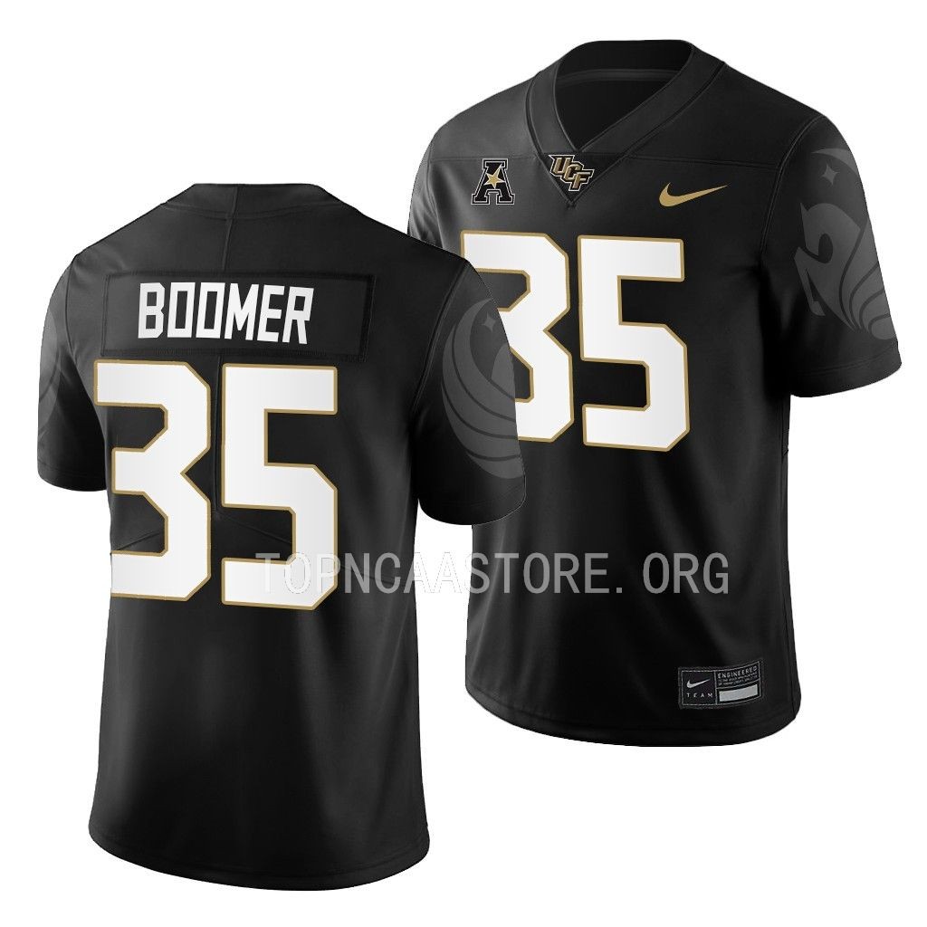 Colton Boomer UCF Knights #35 Black Jersey 2022 College Men's Game Uniform