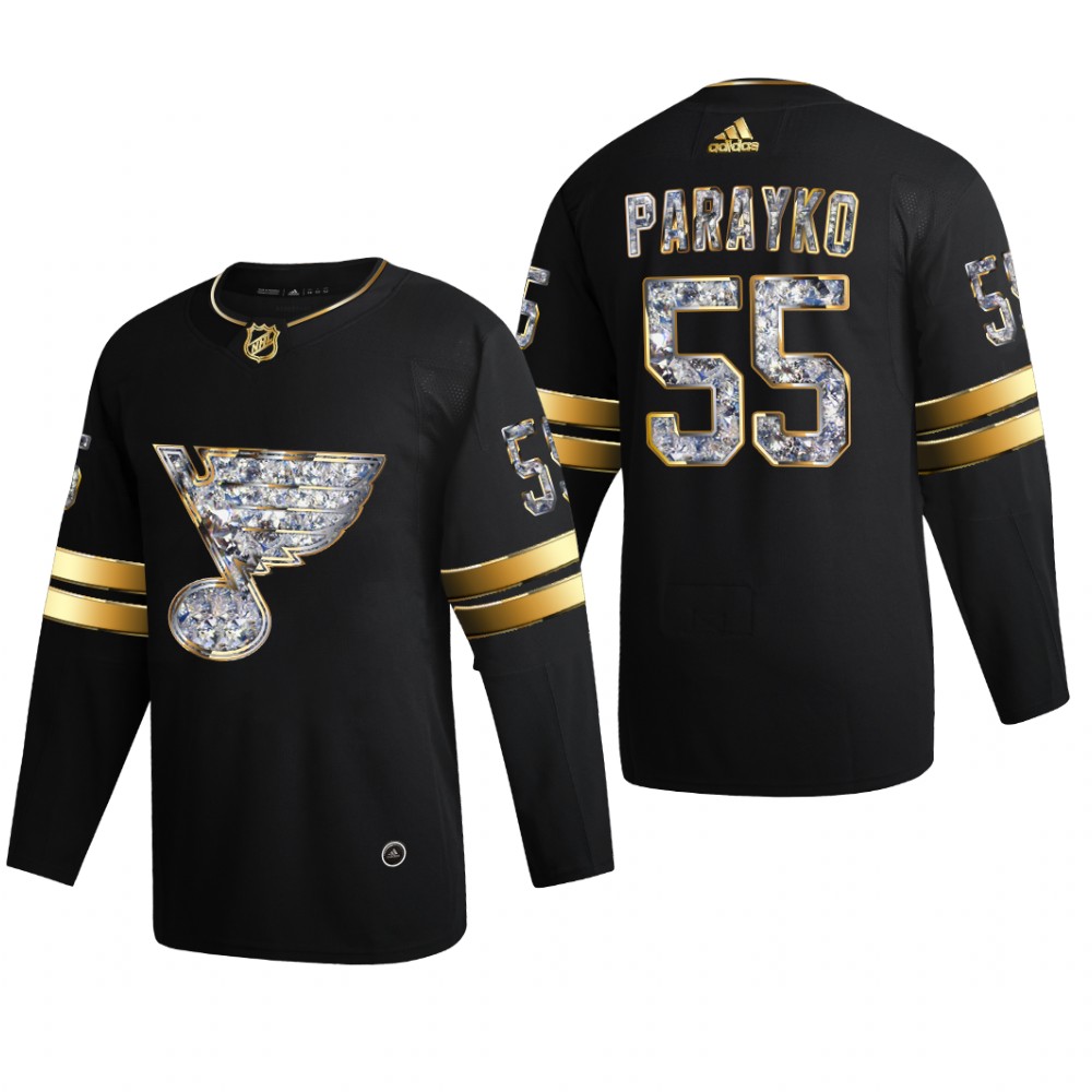 Colton Parayko St. Louis Blues 2022 Stanley Cup Playoffs Black Diamond Edition Jersey