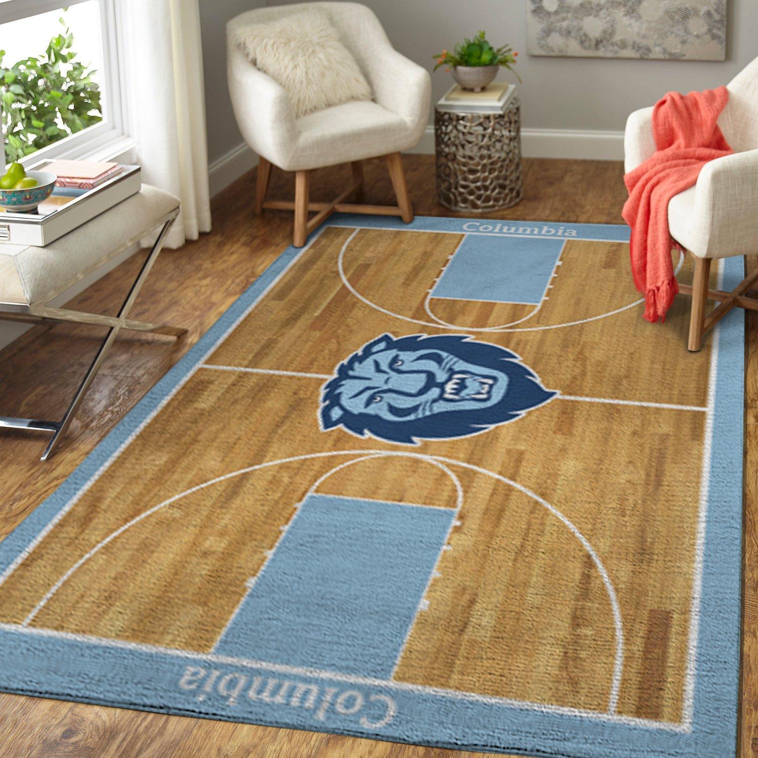 Columbia Lions Ncaa Basketball Limited Edition Rectangle Rug