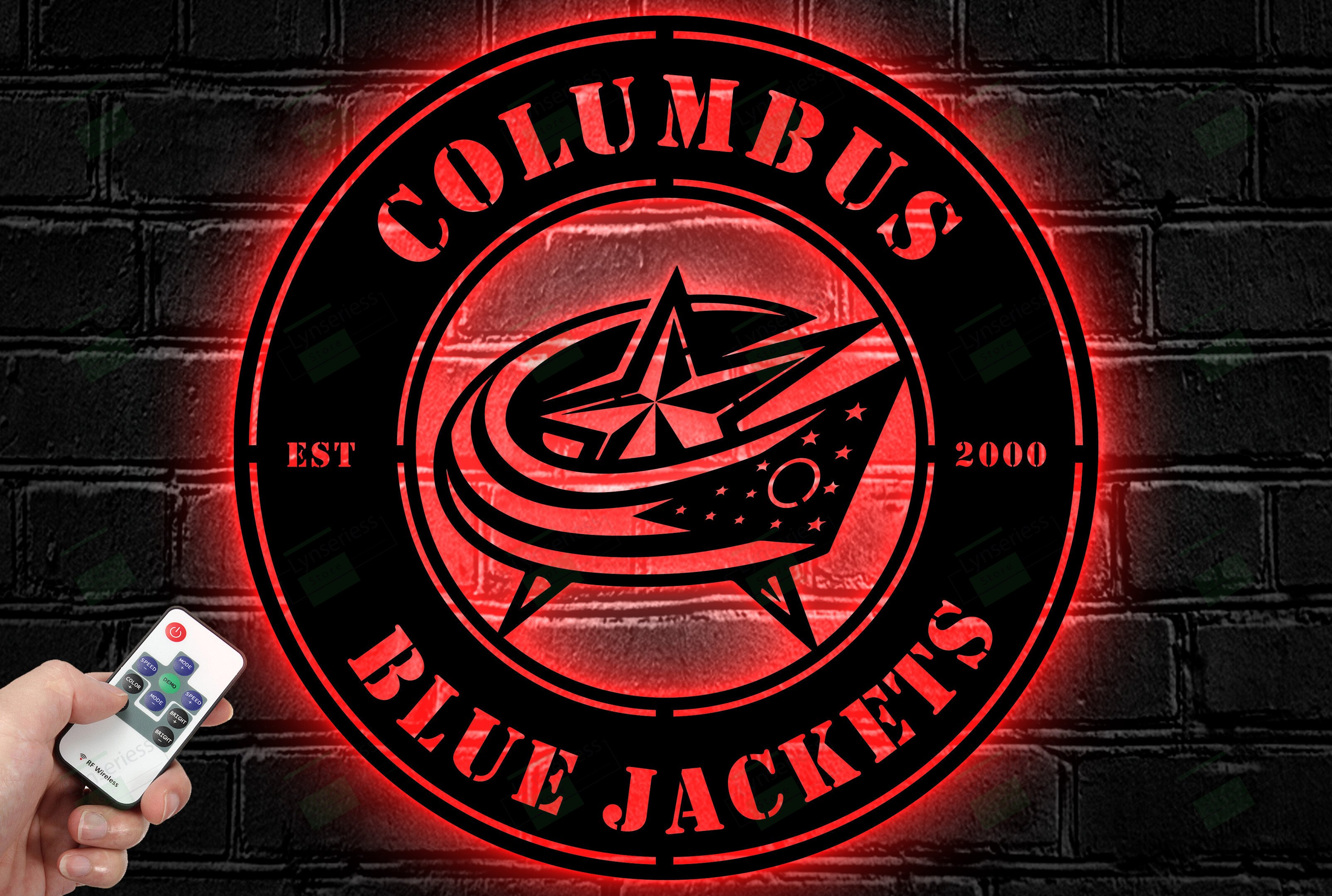 Columbus Blue Jackets Metal Sign – Led Light Sign NHL