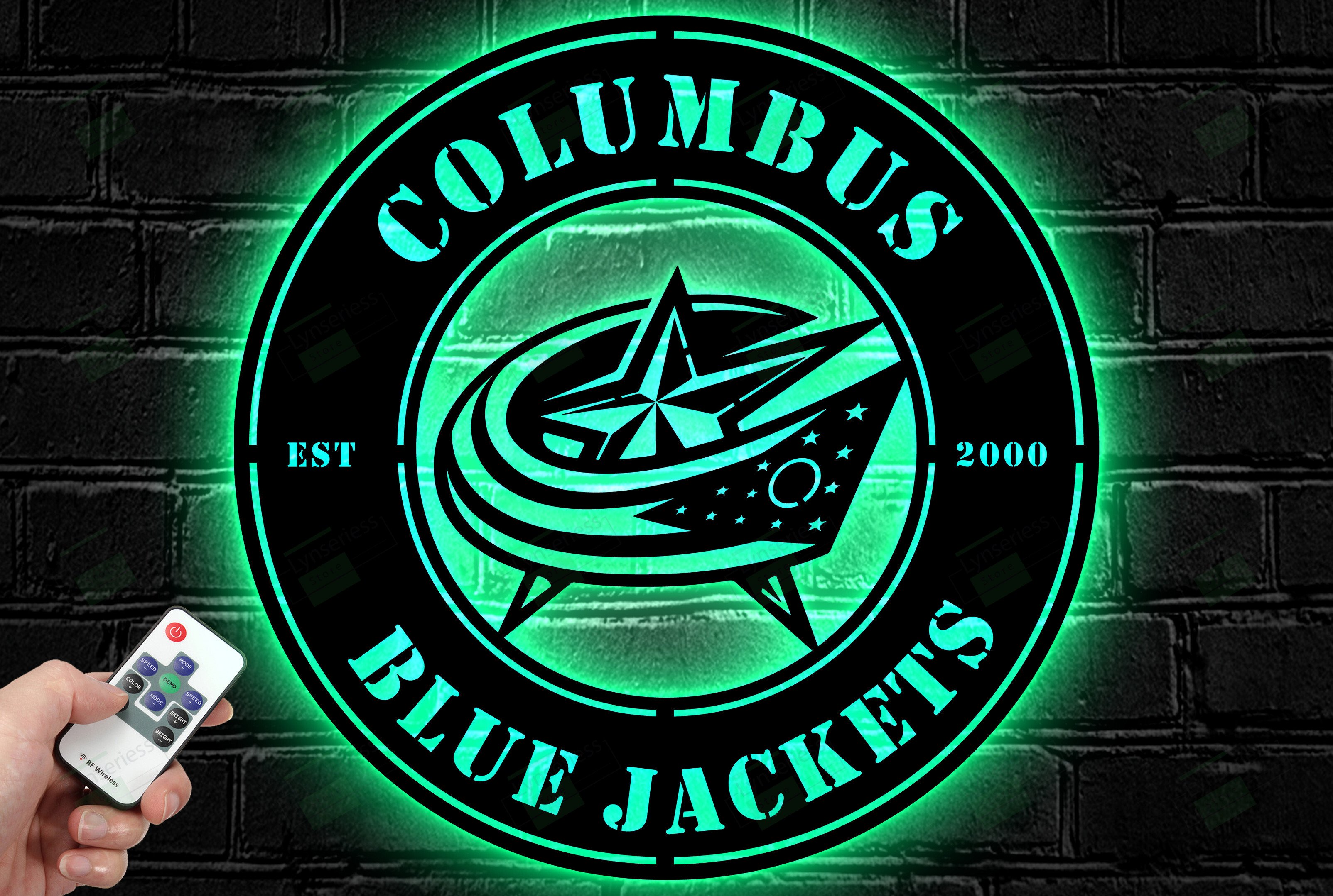 Columbus Blue Jackets Metal Sign – Led Light Sign NHL