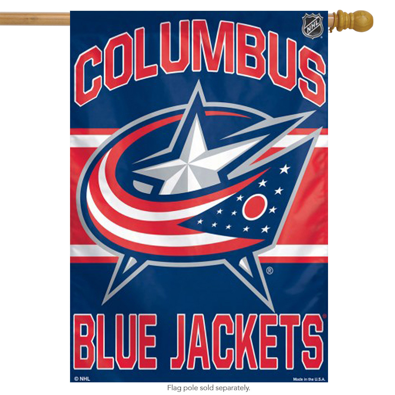 Columbus Blue Jackets NHL Vertical Garden Flag, House Flag