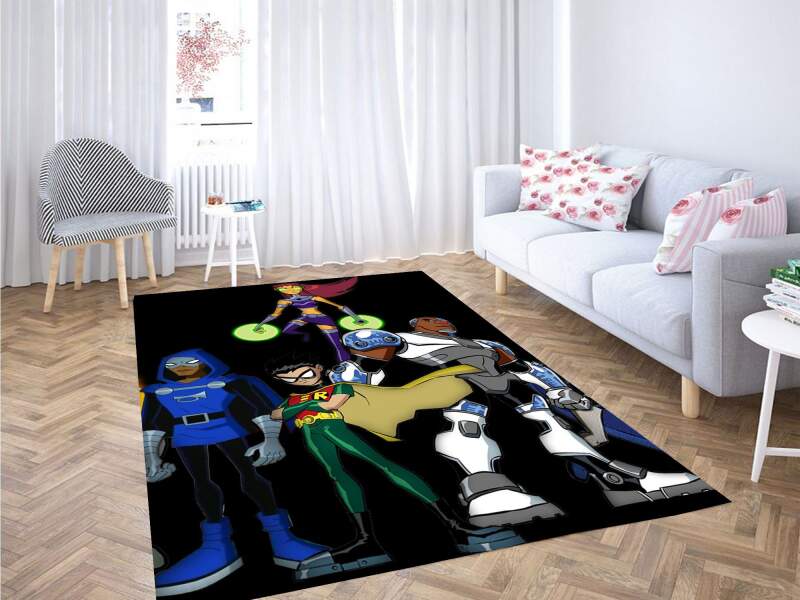 Comic Teen Titans Carpet Rectangle Rug
