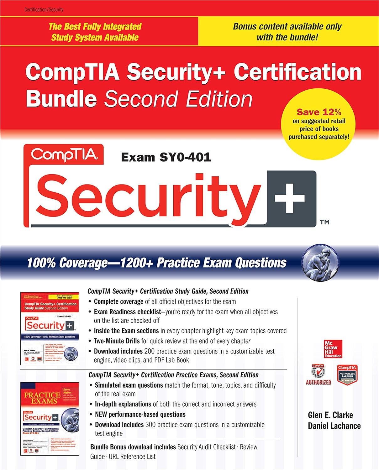 CompTIA Security+ Certification Bundle, Second Edition (Exam SY0-401) (Certification Press) (PDF/EPUB Version)