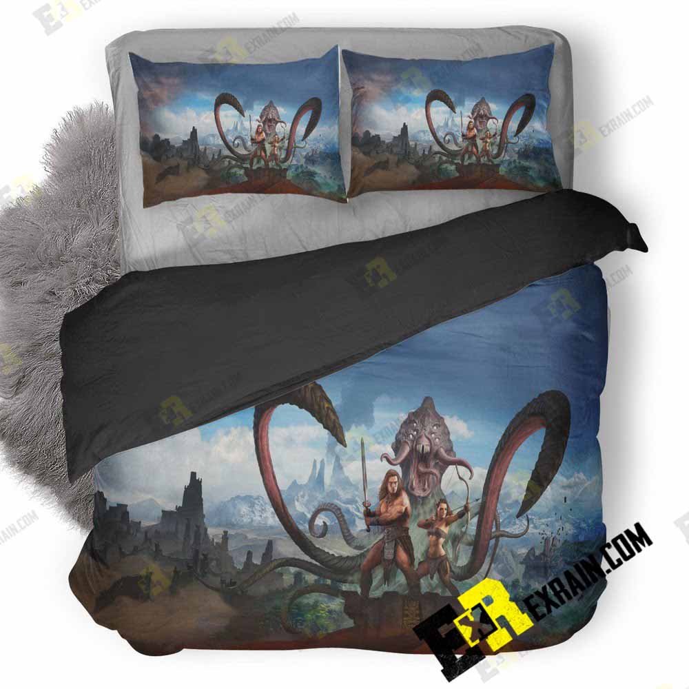 Conan Exiles Key Art 9F 3D Customized Duvet Cover Bedding Set