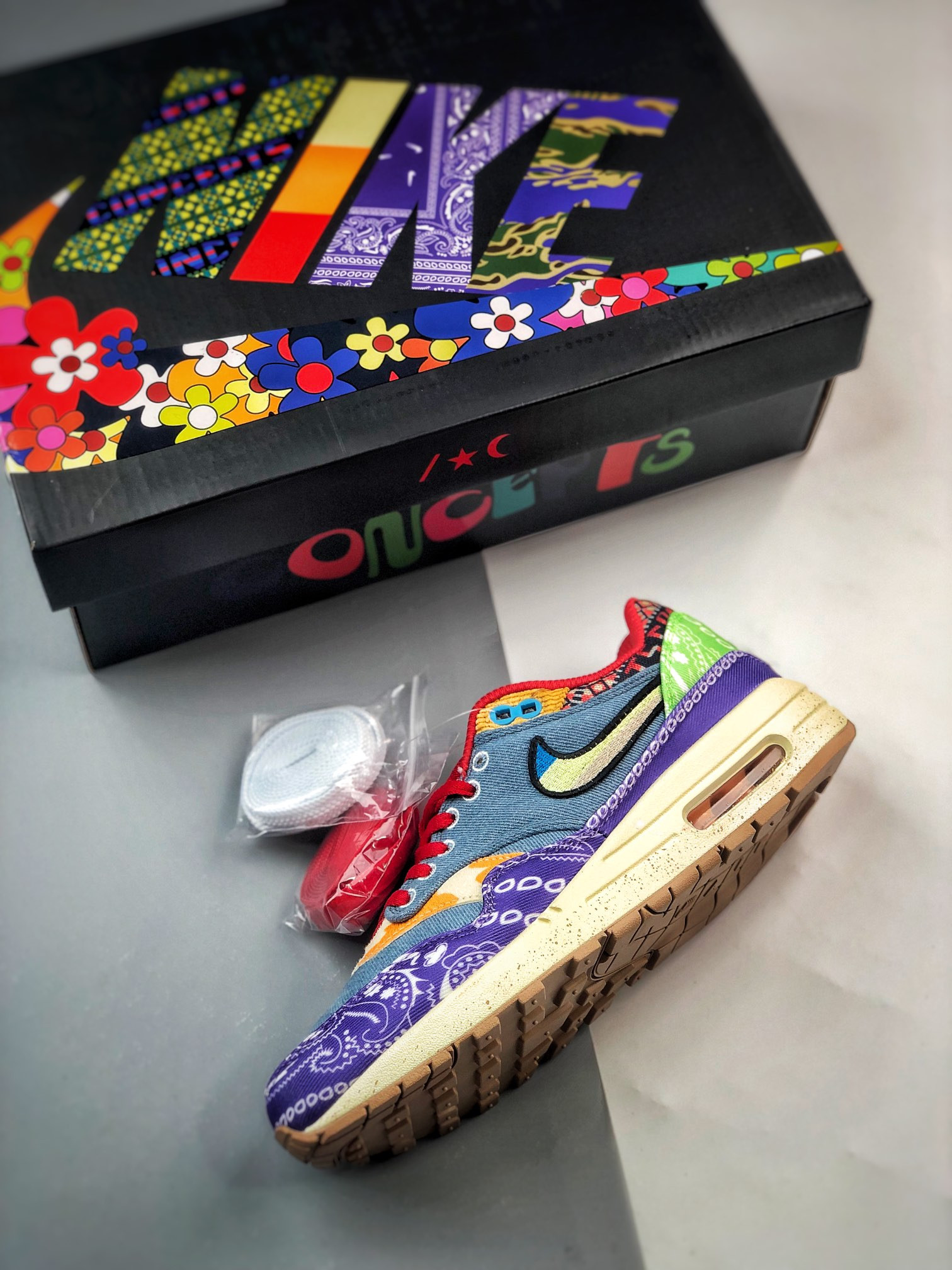 Concepts x Nike Air Max 1 “Far Out” Wild Violet/Multi-Color/Sail For Sale