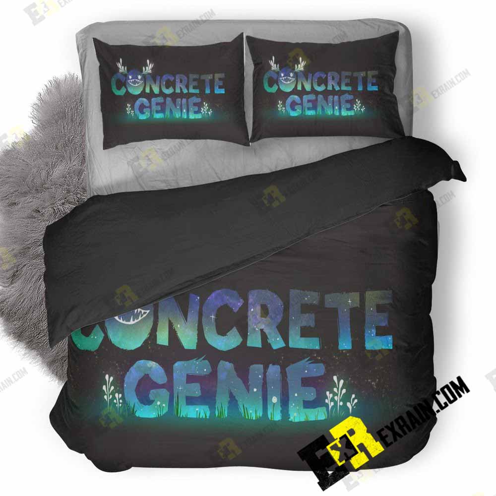 Concrete Genie Logo Ax 3D Customized Duvet Cover Bedding Set