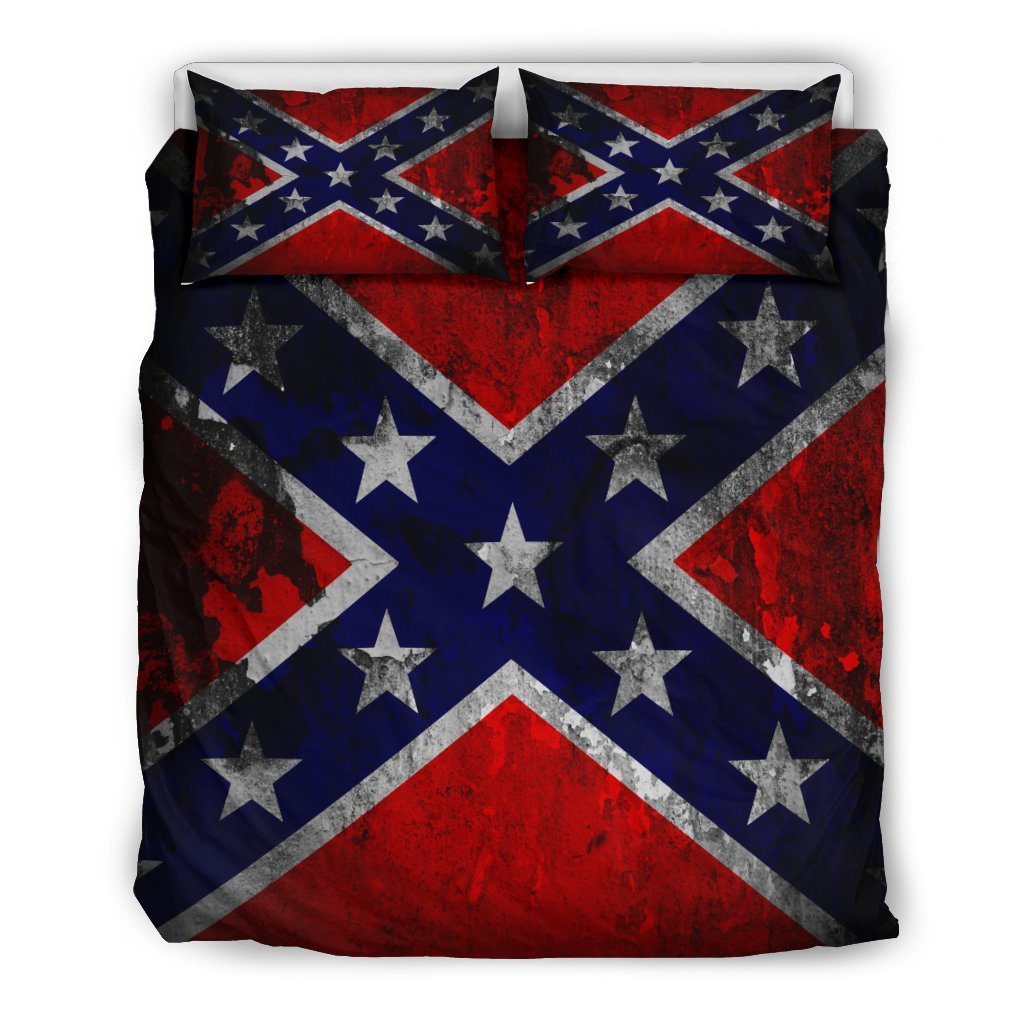 Confederate Rebel Flag Duvet Cover Bedding Set