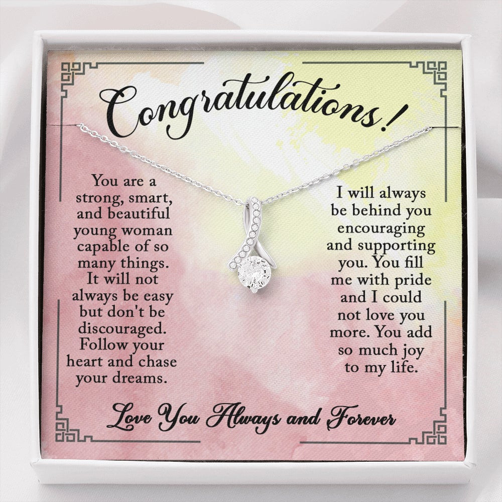 Congratulations Follow Your Heart, Alluring Beauty Necklace