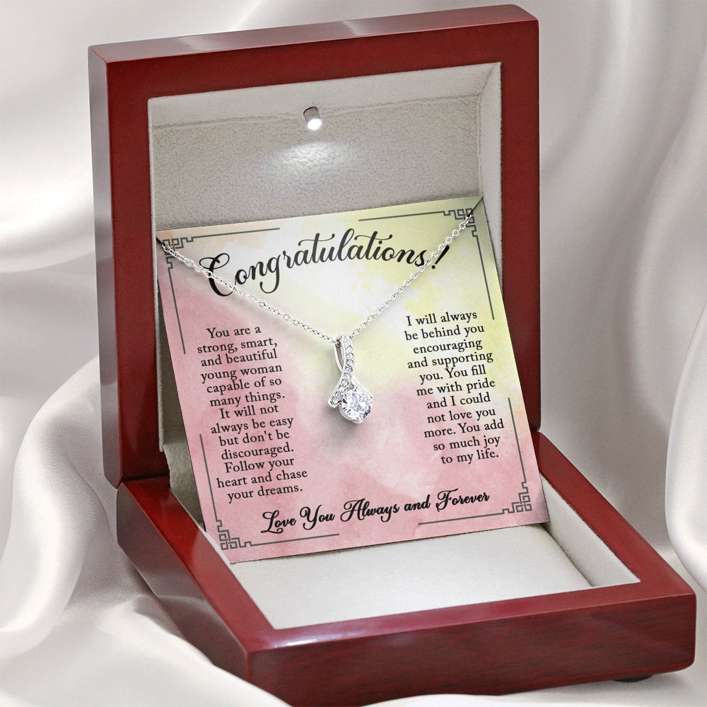Congratulations Follow Your Heart, Alluring Beauty Necklace