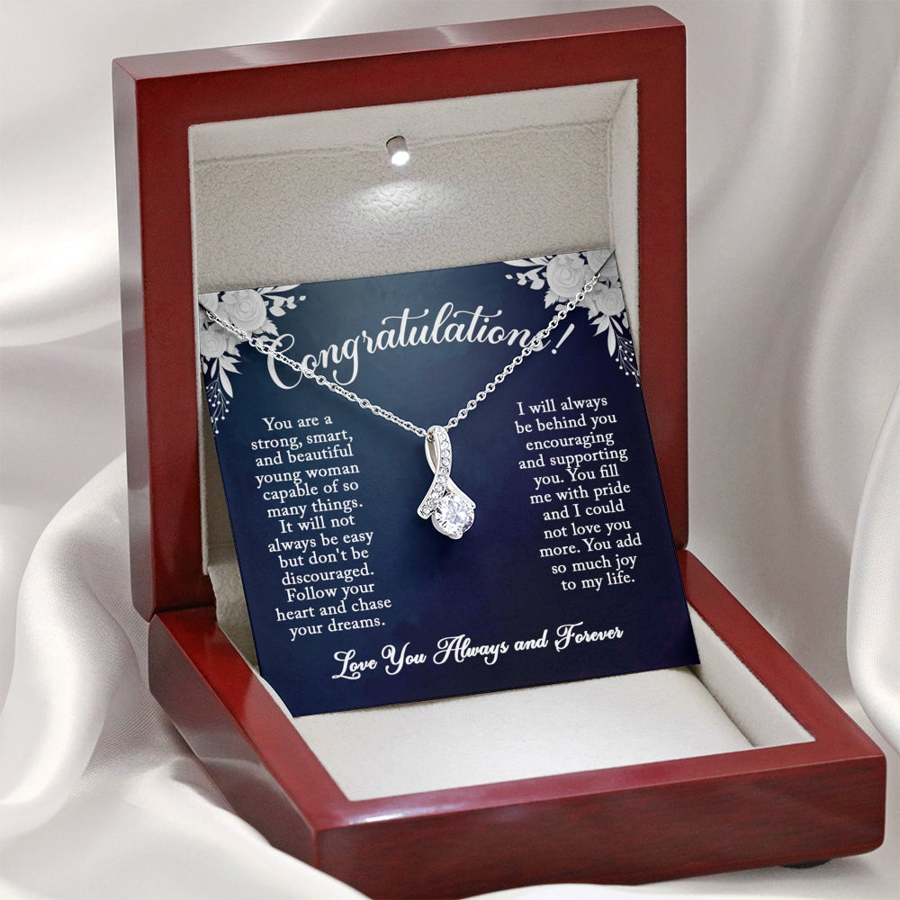 Congratulations Strong Smart Beautiful, Alluring Beauty Necklace