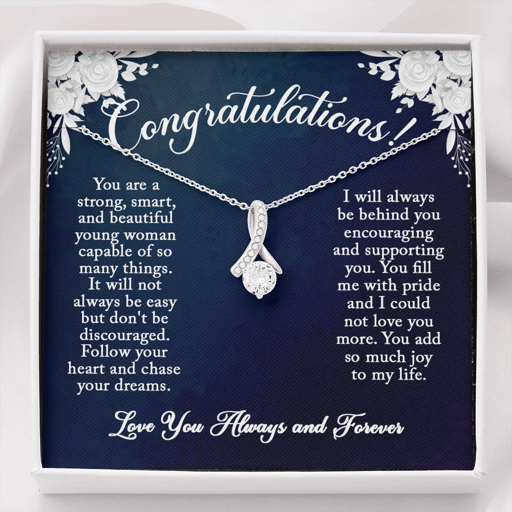 Congratulations Strong Smart Beautiful, Alluring Beauty Necklace