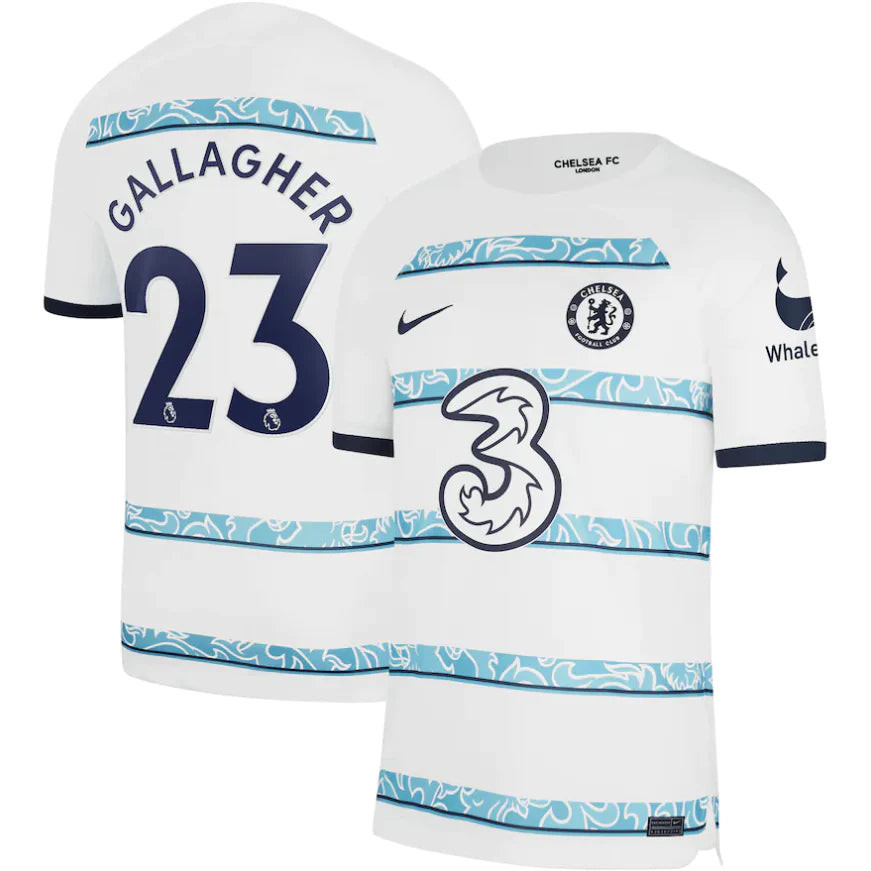 Connor Gallagher 23 Chelsea 2022/23 Away Soccer Jersey – Men White