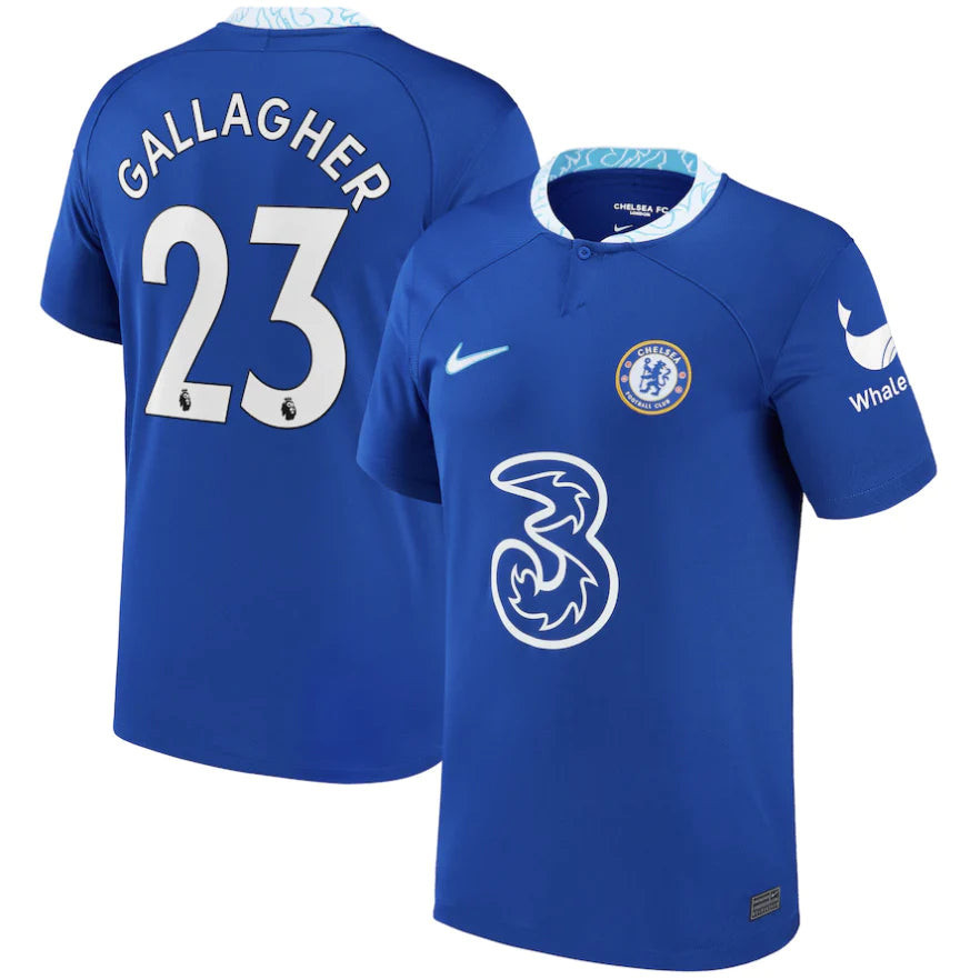 Connor Gallagher 23 Chelsea 2022/23 Home Soccer Jersey – Men Blue