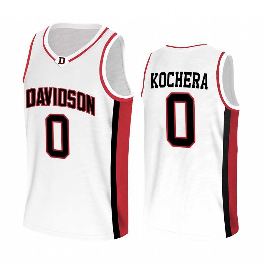 Connor Kochera Davidson Wildcats White Jersey 2022-23 College