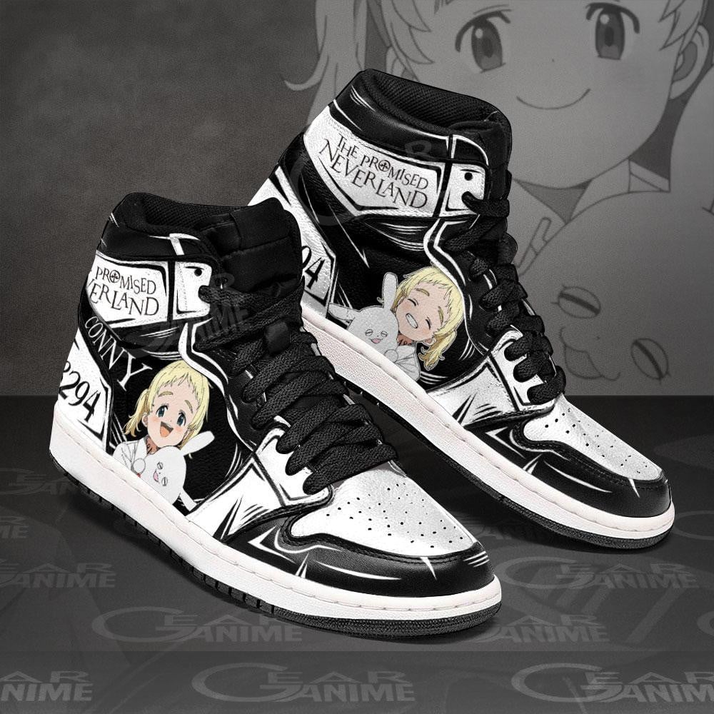 Conny The Promised Neverland JD1s Sneakers Anime Shoes, Air Jordan Hightop