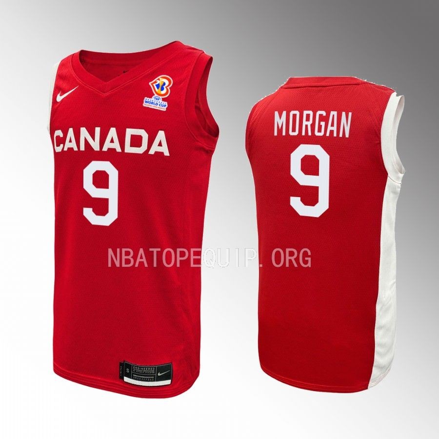 Conor Morgan Canada FIBA World Cup 2023 Red Jersey #9
