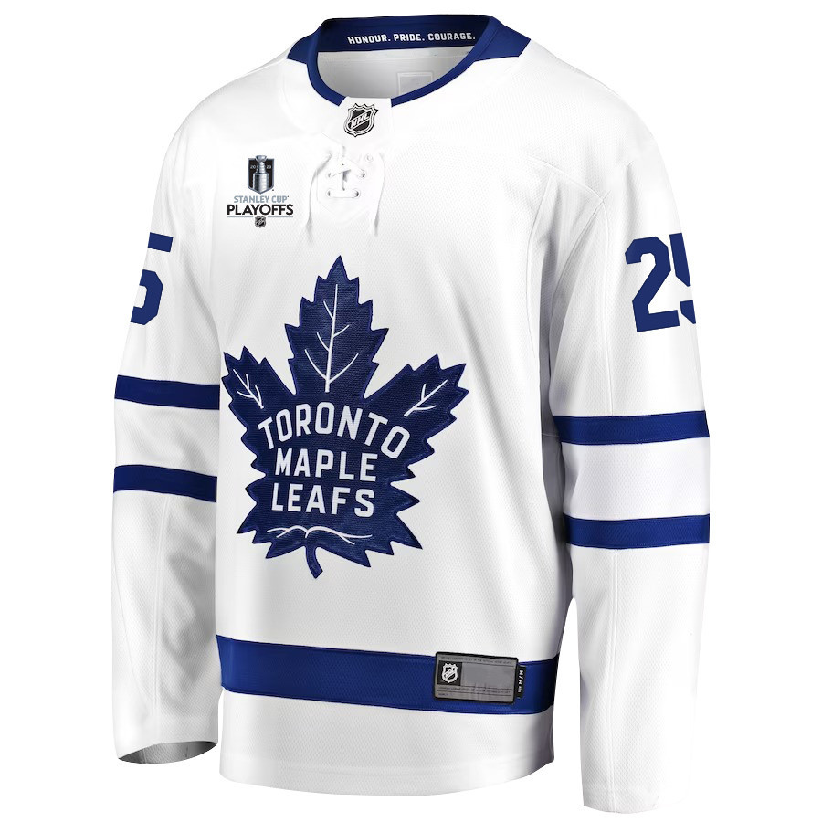 Conor Timmins 25 Toronto Maple Leafs Stanley Cup 2023 Playoffs Patch Away Breakaway Men Stitched Jersey – White Conor Timmins 25 Toronto Maple Leafs Stanley Cup 2023 Playoffs Patch Away Breakaway Men Stitched Jersey – White