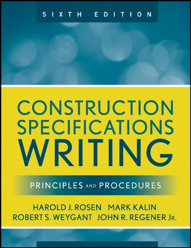Construction Specifications Writing: Principles and Procedures (PDF/EPUB Version)