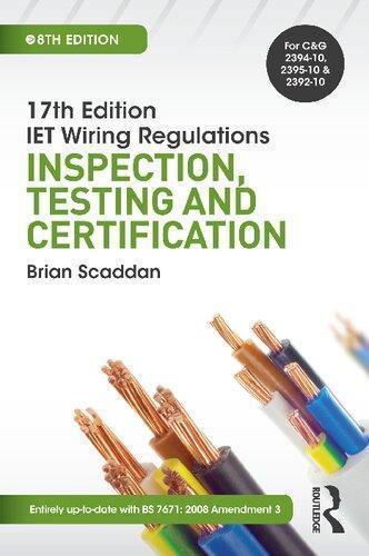 17Th Edition Ed Iet Wiring Regulations Inspection Testing Certification 8Th Edition