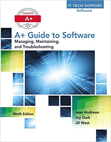 A+ Guide to Software 9th Edition