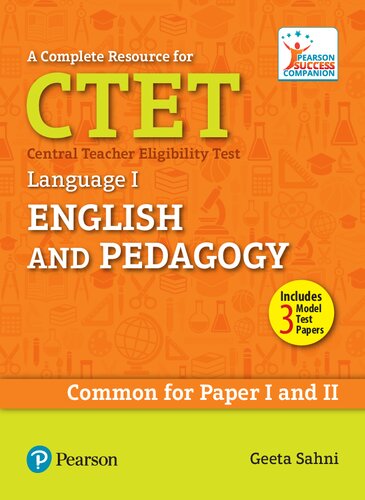 A Complete Resource for CTET Central Teacher Eligibility Test Language I English and Pedagogy