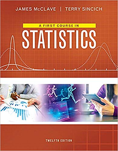 A First Course in Statistics 12th Edition by James T. McClave