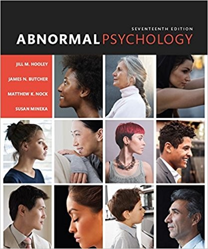 Abnormal Psychology 17th Edition by Hooley