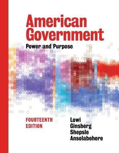 American Government Power And Purpose 14Th Edition
