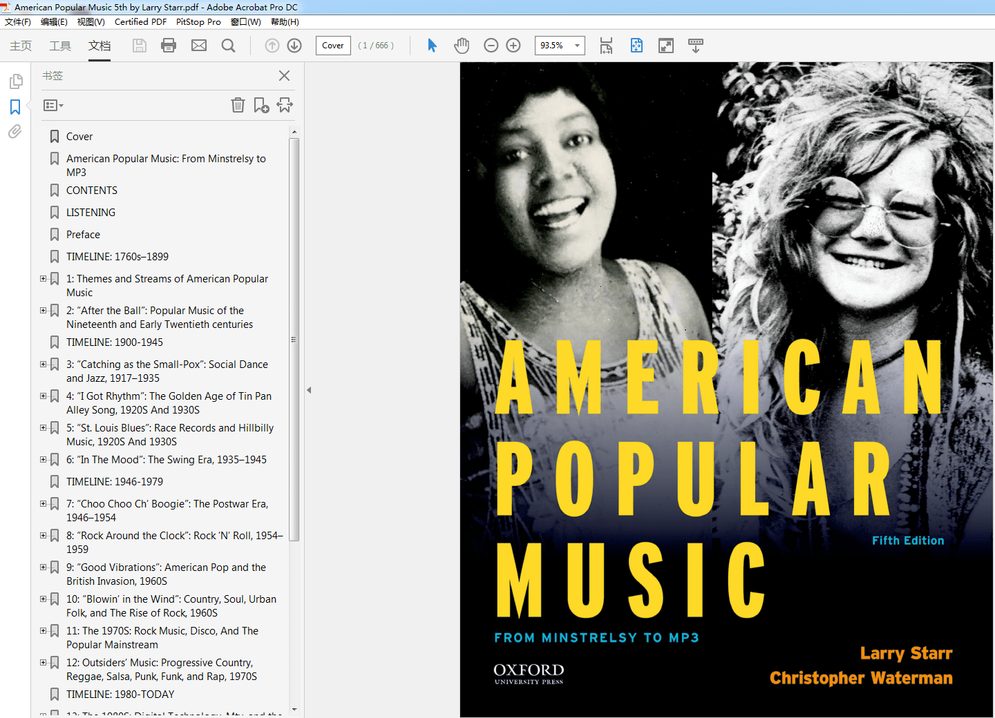 American Popular Music: From Minstrelsy to MP3 5th Edition by Larry Starr