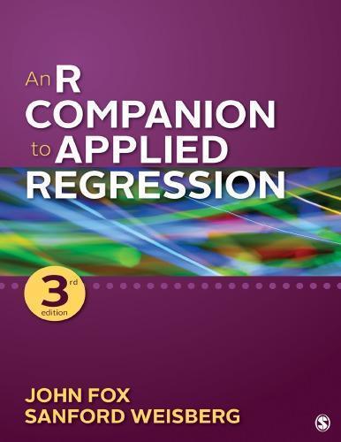 An R Companion To Applied Regression 3Rd Edition