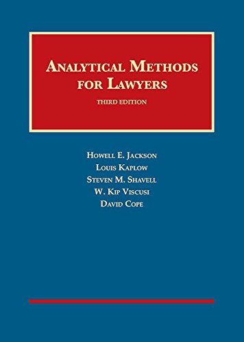Analytical Methods For Lawyers