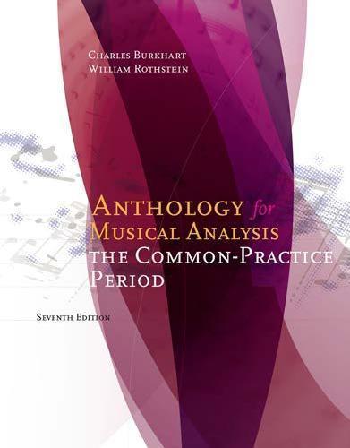 Anthology For Musical Analysis The Common Practice Period
