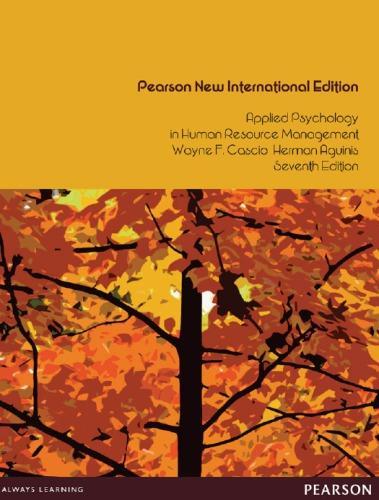 Applied Psychology In Human Resource Management 7Th Edition